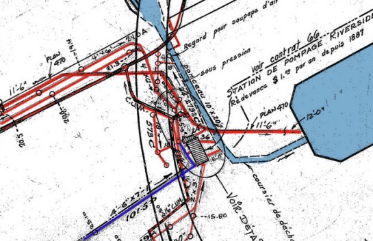 The underground spaghetti junction found at the intersection of Bridge and Riverside.