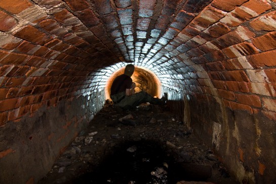 As far as you can get through the oldest section of the sewer.